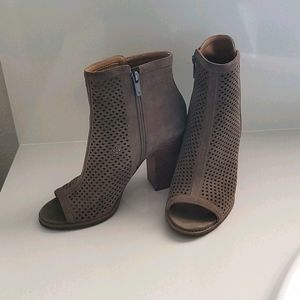 Lucky Brand peep toe booties